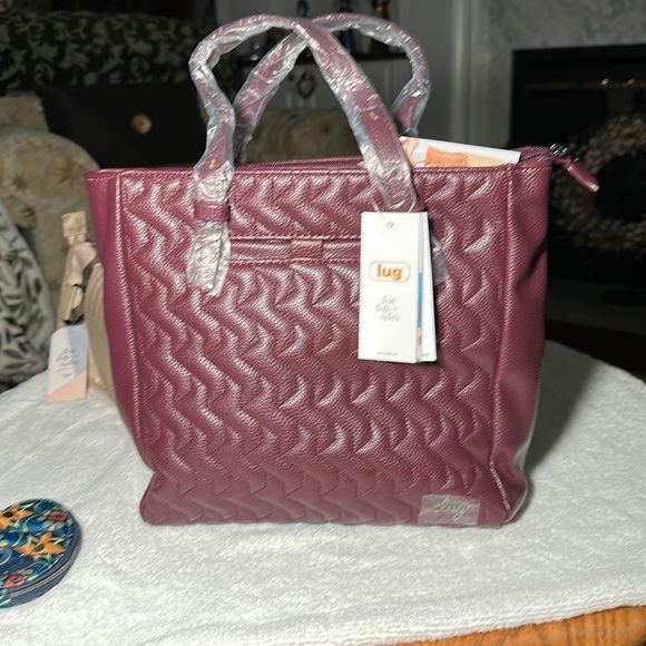 lug Bags Lug Classic Vl Quilted Tote W Crossbody Strap Charter